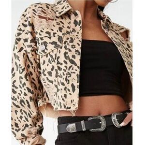 Forever 21 jacket leopard print new with tags